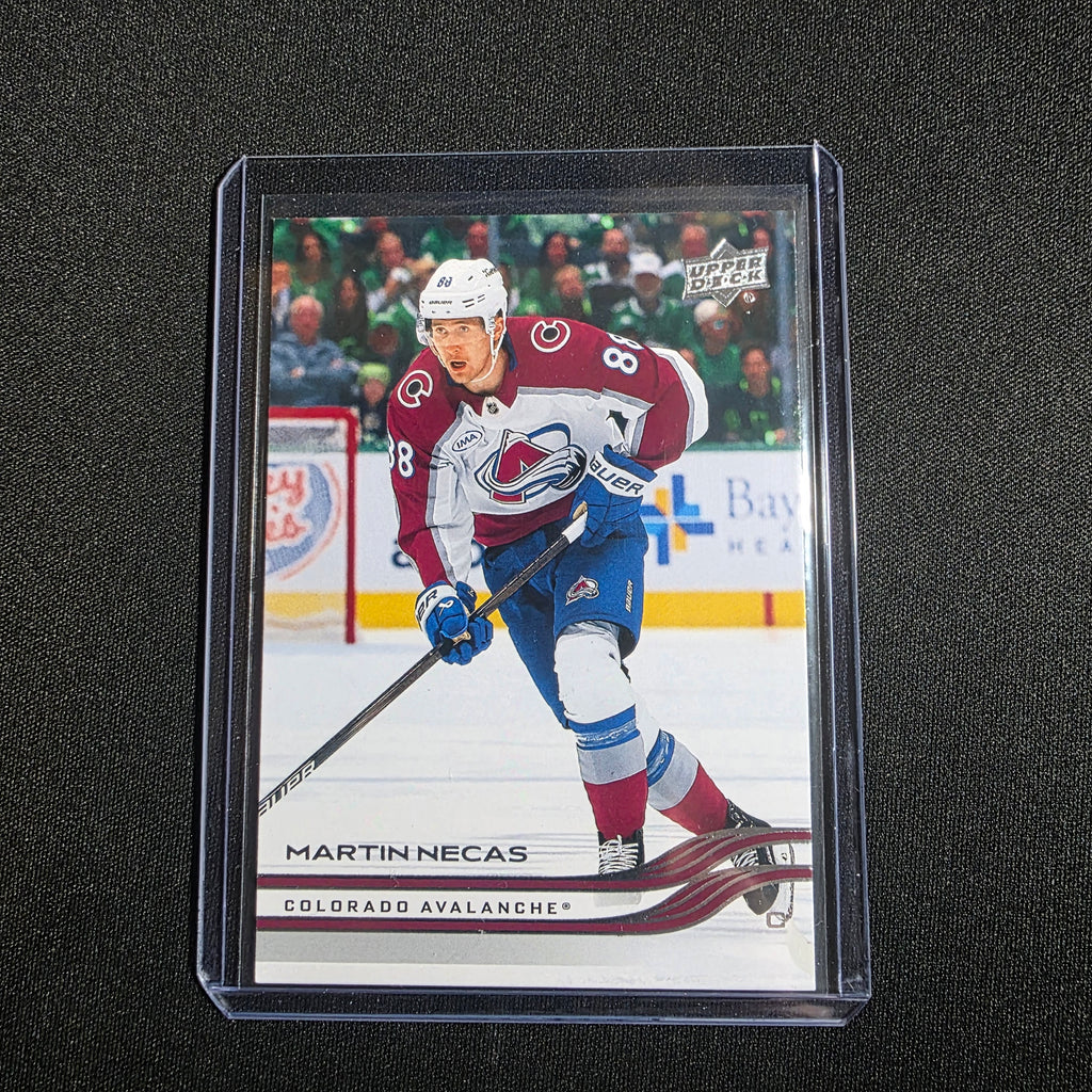 Upper Deck 2025-26 Extended Series Playoff Photo Variation Martin Necas #529