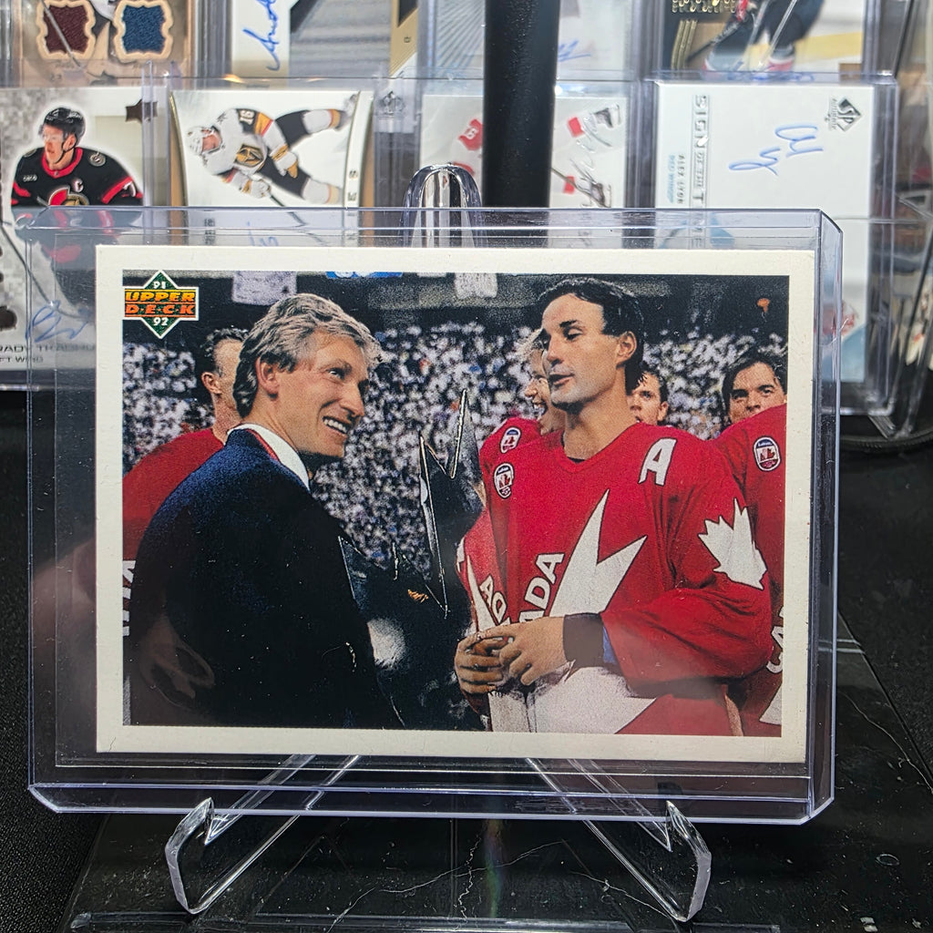 1991-92 Upper Deck 501 Canada Cup Checklist Wayne Gretzky / Paul Coffey