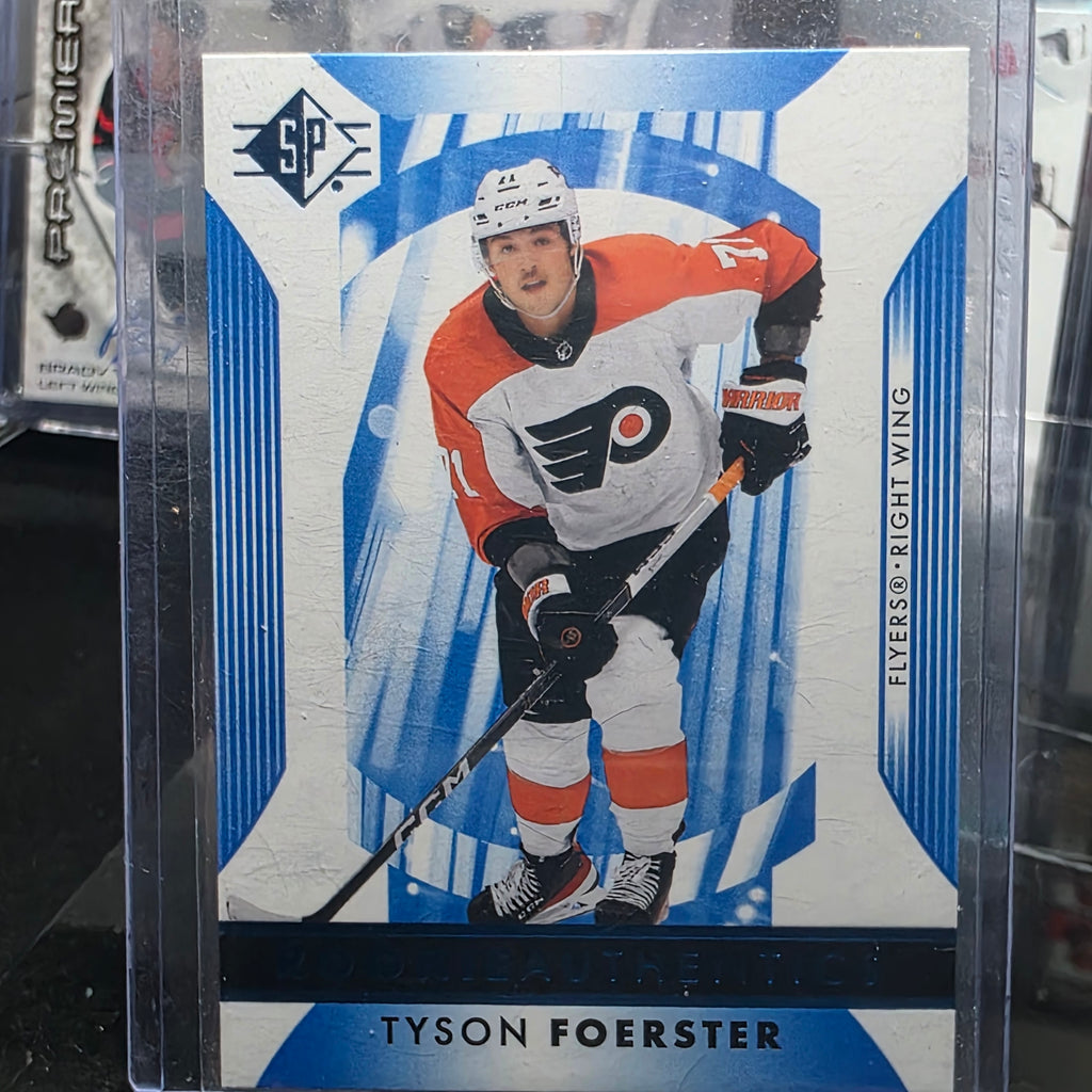 2023-24 SP Hockey Tyson Foerster #104 Rookie Authentics Philadelphia Flyers