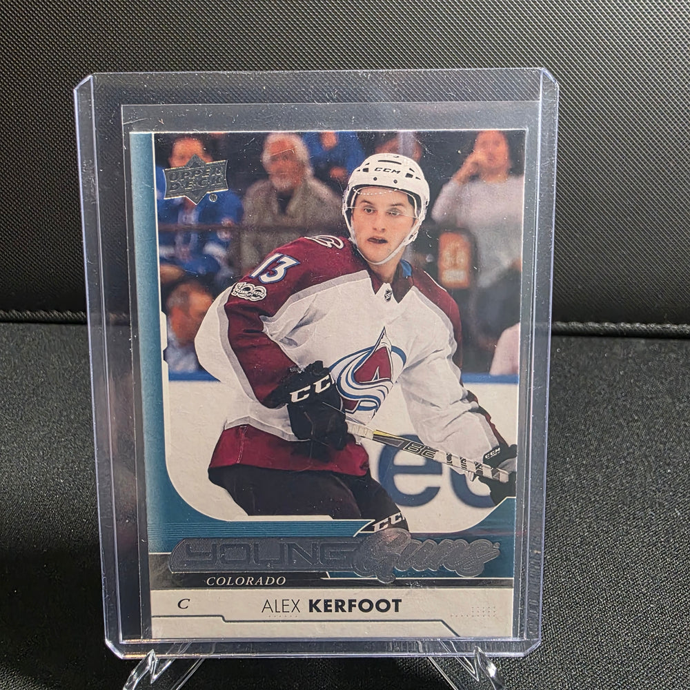2017-18 Upper Deck Series 1 Alex Kerfoot Young Guns RC 209 Avalanche