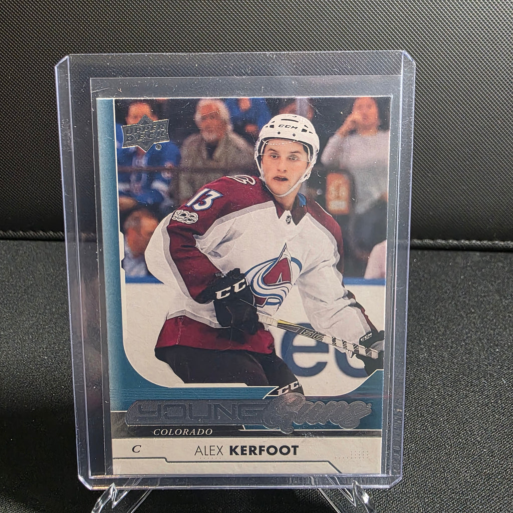 2017-18 Upper Deck Series 1 Alex Kerfoot Young Guns RC 209 Avalanche