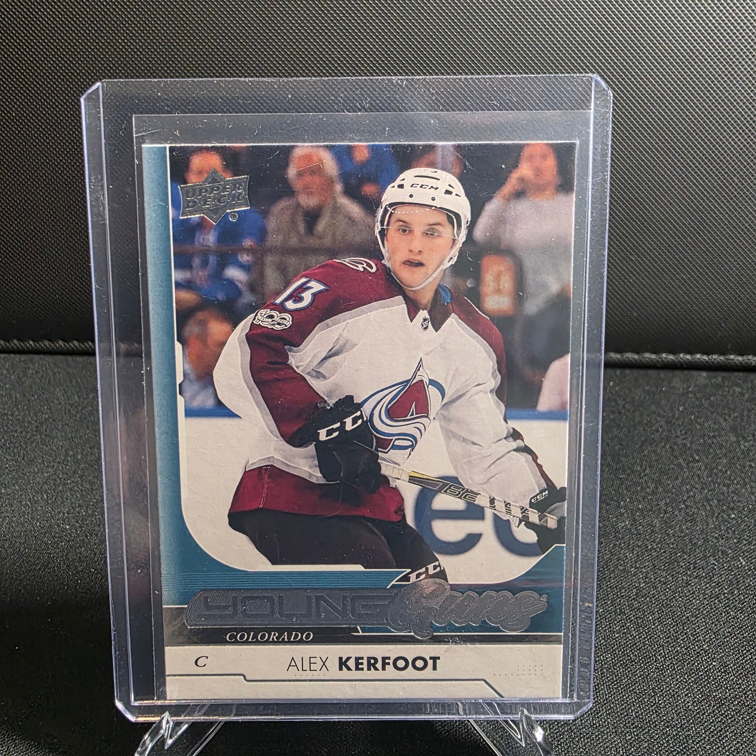 2017-18 Upper Deck Series 1 Alex Kerfoot Young Guns RC 209 Avalanche