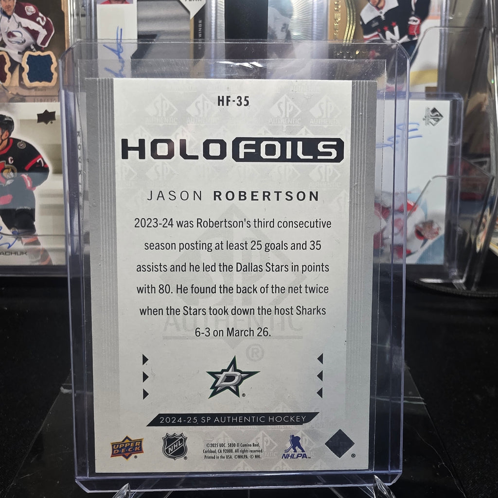 2024-25 SP Authentic Holofoils HF-35 Jason Robertson Dallas Stars