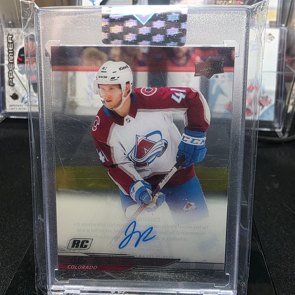 2024-25 Upper Deck Clear Cut CC-JP Jason Polin Rookie Autograph Colorado Avalanche