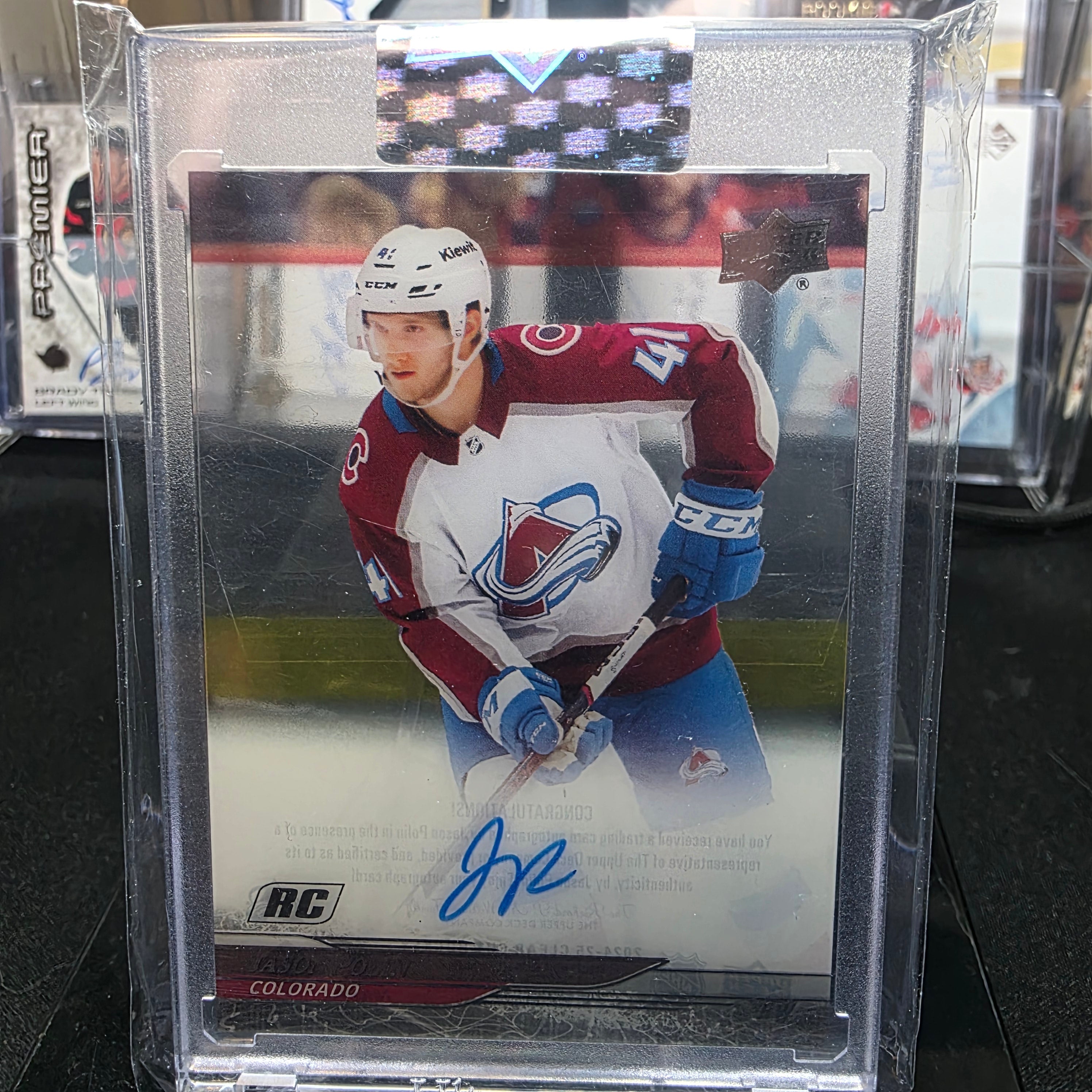 2024-25 Upper Deck Clear Cut CC-JP Jason Polin Rookie Autograph Colorado Avalanche