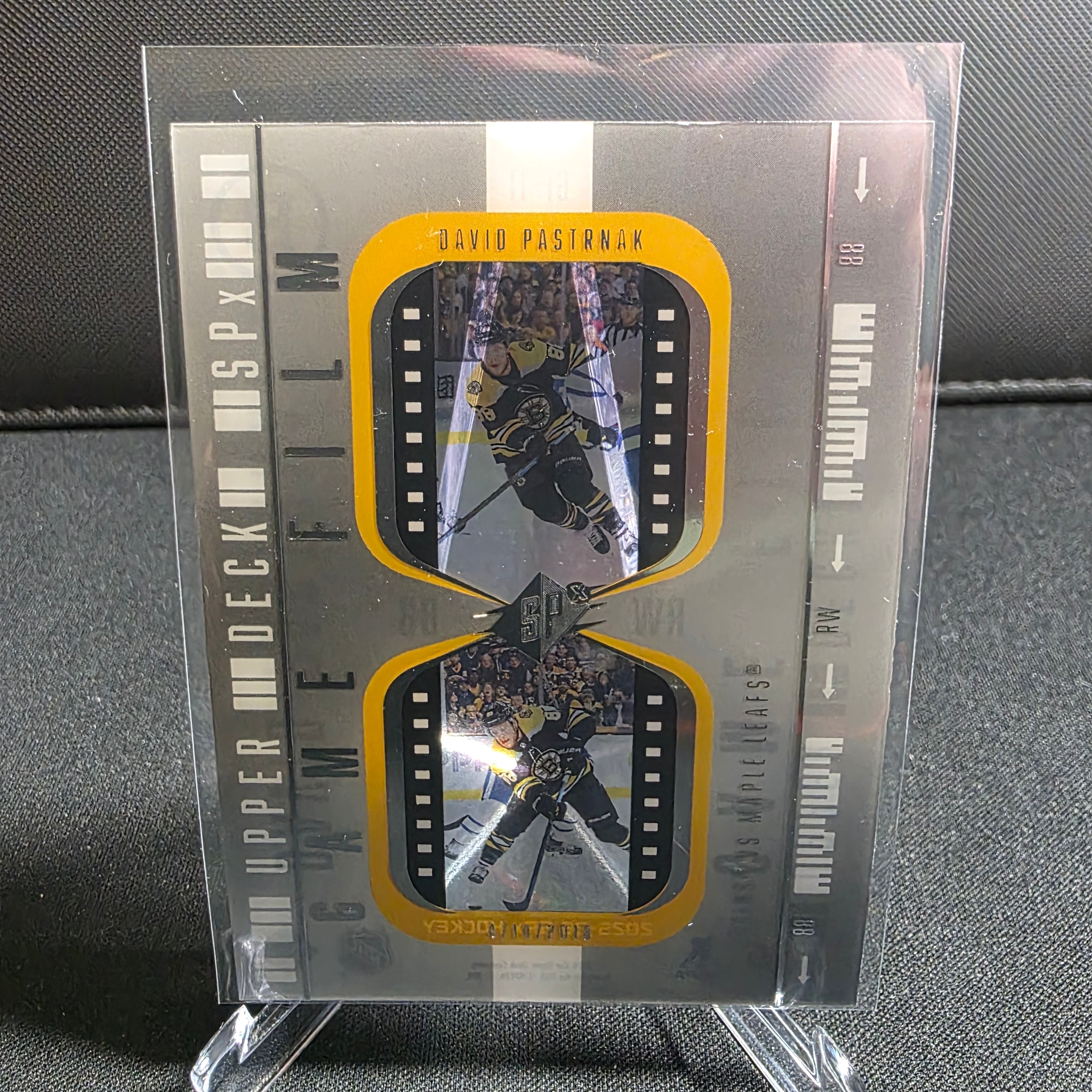 2025-26 Upper Deck SPx Game Film David Pastrnak GF-11 Bruins