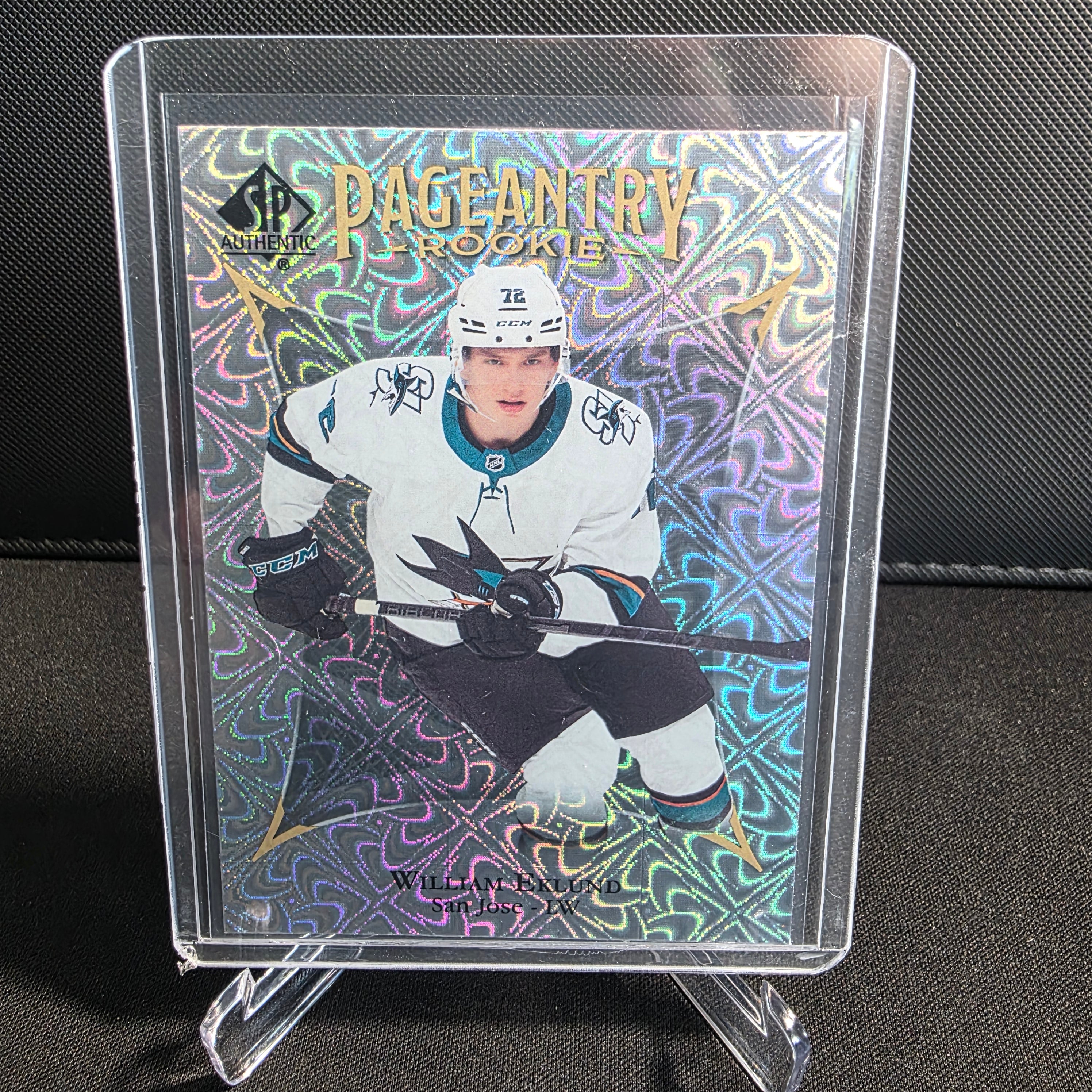 2021-22 SP Authentic Pageantry Rookie P-72 William Eklund San Jose Sharks