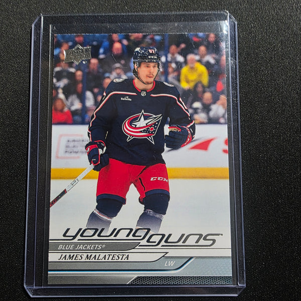 2024-25 UD Series 1 James Malatesta Young Guns #219 Columbus Blue Jackets