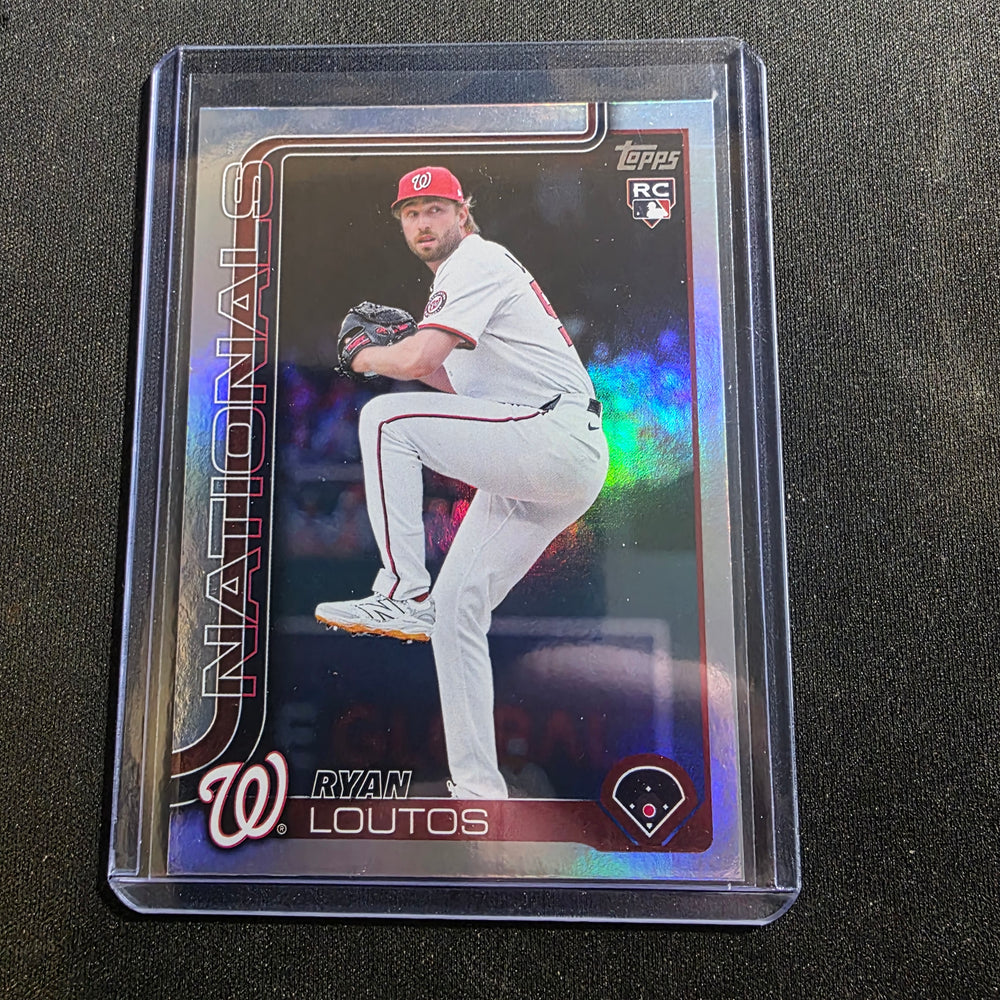 2025 Topps Update Rainbow Foil US202 Ryan Loutos (RC) Nationals