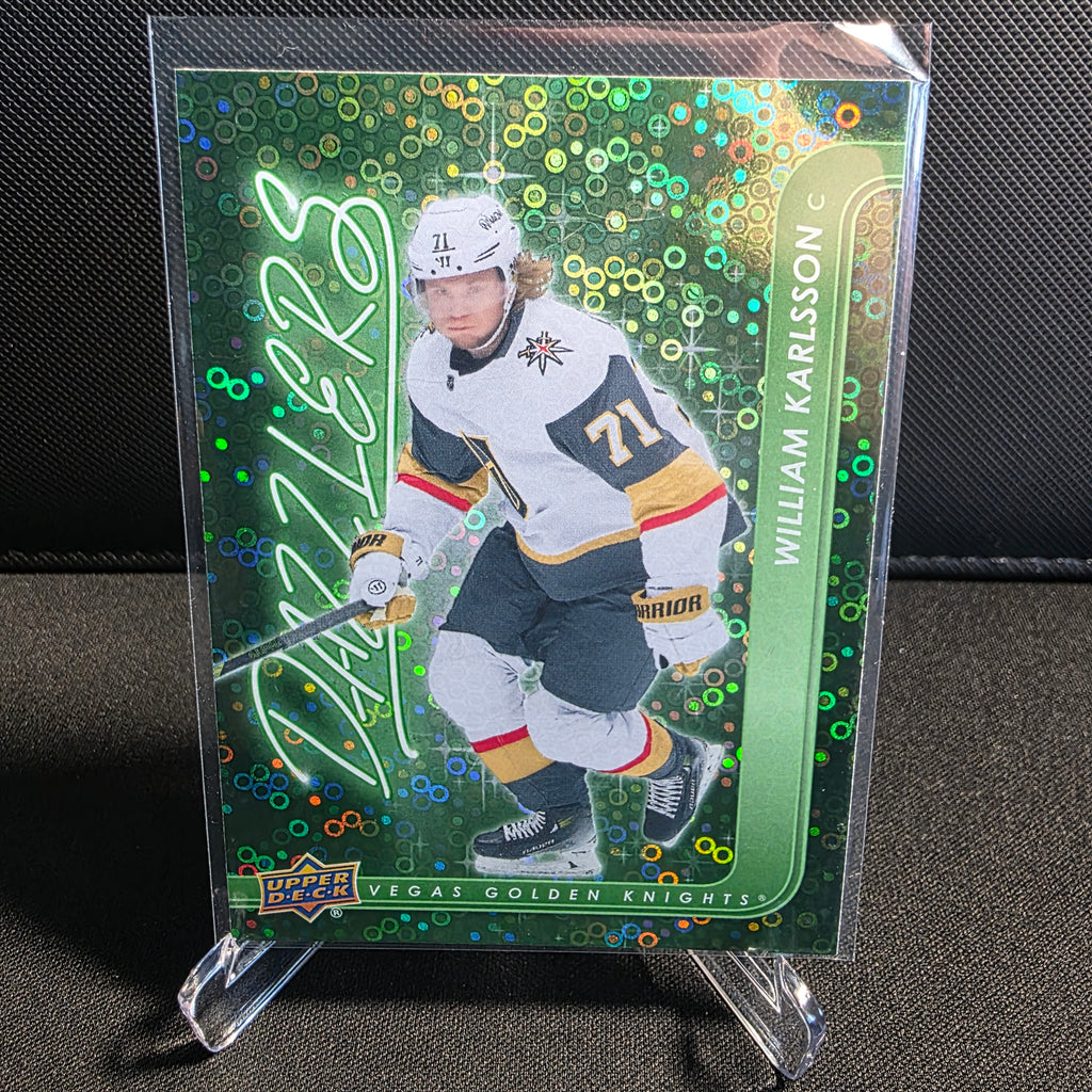 2024-25 Upper Deck Extended Series Dazzlers Green DZ-134 William Karlsson Vegas Golden Knights