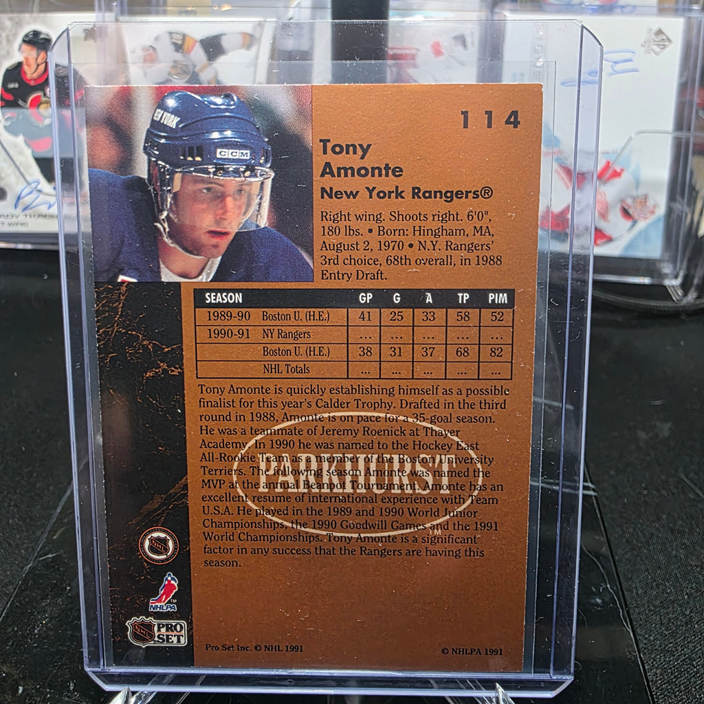1991-92 Parkhurst Tony Amonte #114 Rookie New York Rangers