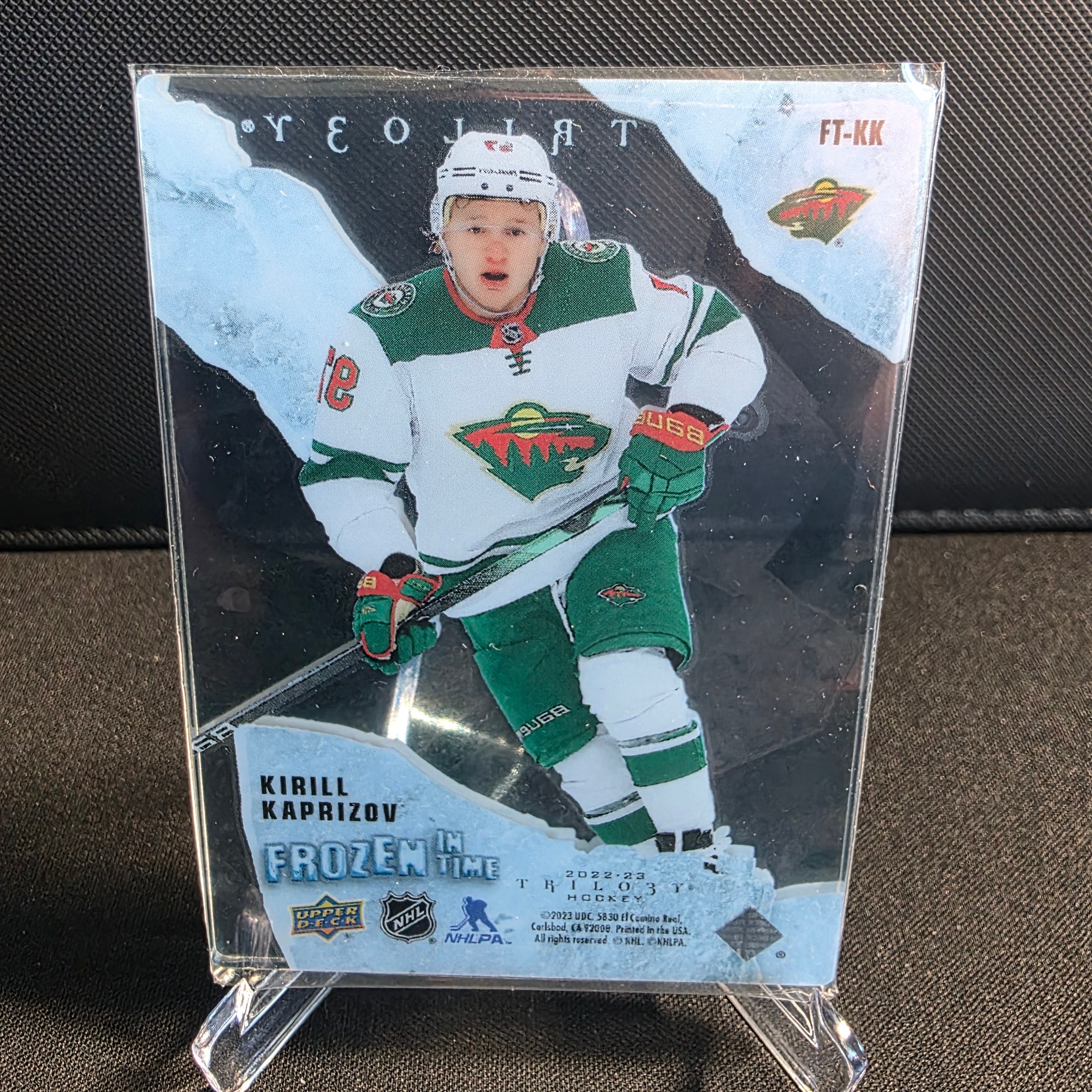 2022-23 Upper Deck Trilogy Frozen In Time FT-KK Kirill Kaprizov /275 Minnesota Wild