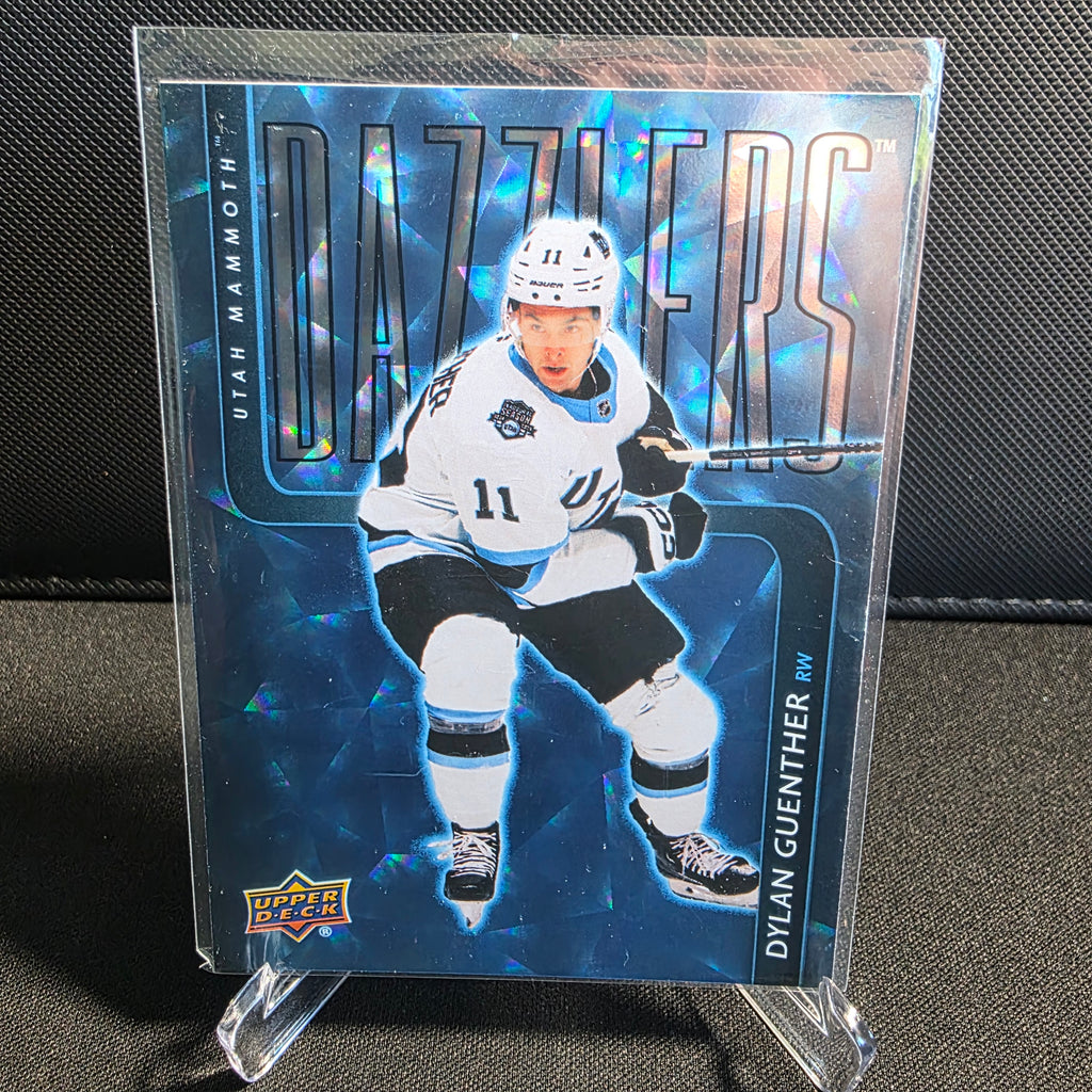 2025-26 Upper Deck Series 2 Dazzlers Blue DZ-99 Dylan Guenther Utah Mammoth