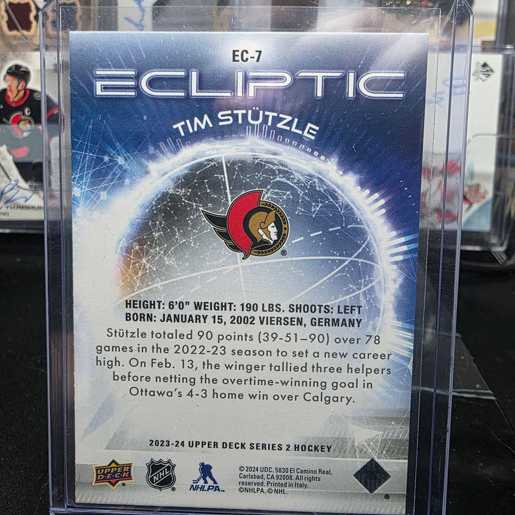 2023-24 Upper Deck Series 2 Ecliptic EC-7 Tim Stützle Ottawa Senators