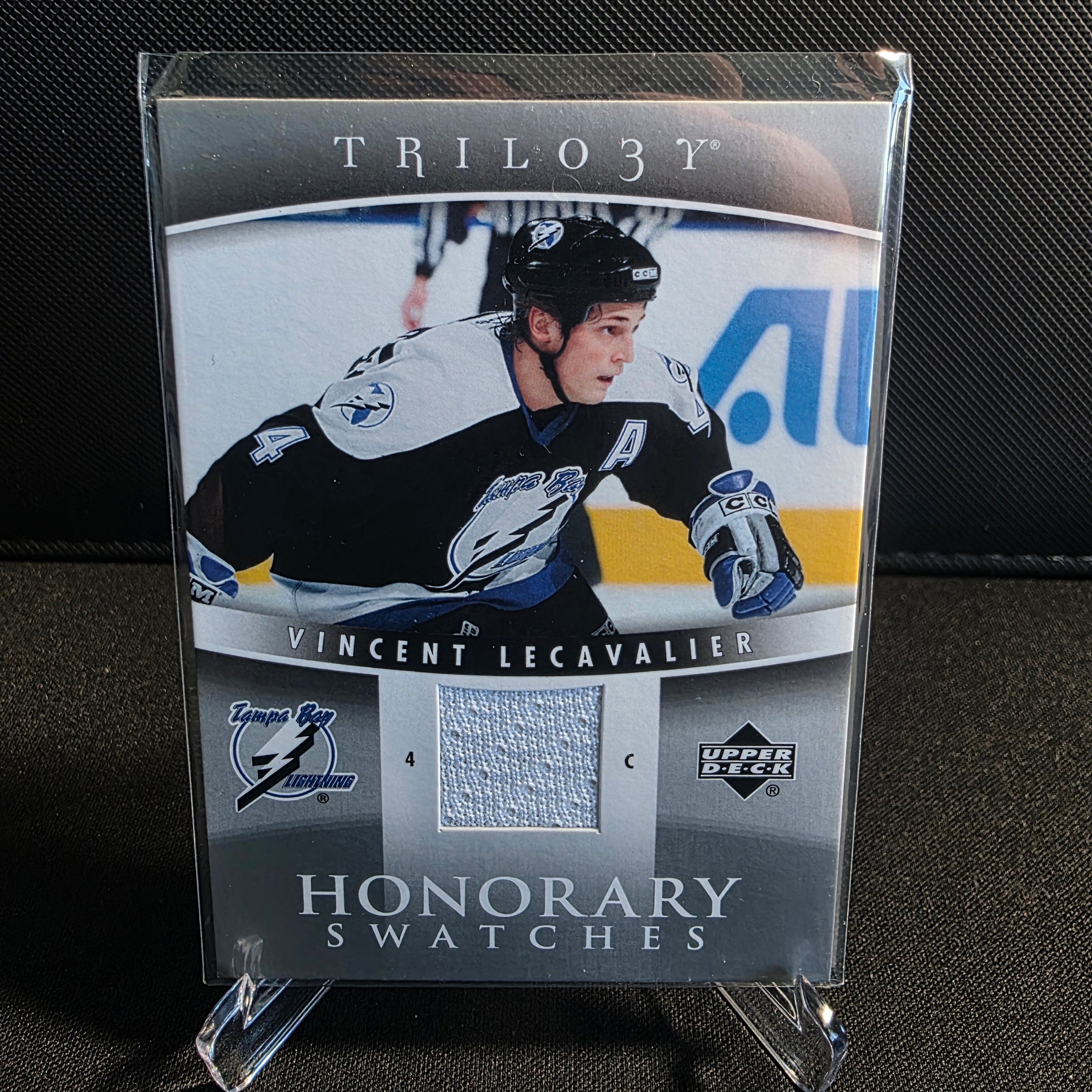 2006-07 Upper Deck Trilogy Honorary Swatches HS-VL Vincent Lecavalier Game-Used Jersey Tampa Bay Lightning
