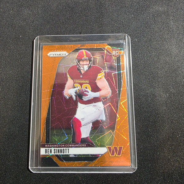 2024 Panini Prizm - Rookies Orange Lazer Prizm #307 Ben Sinnott (RC)