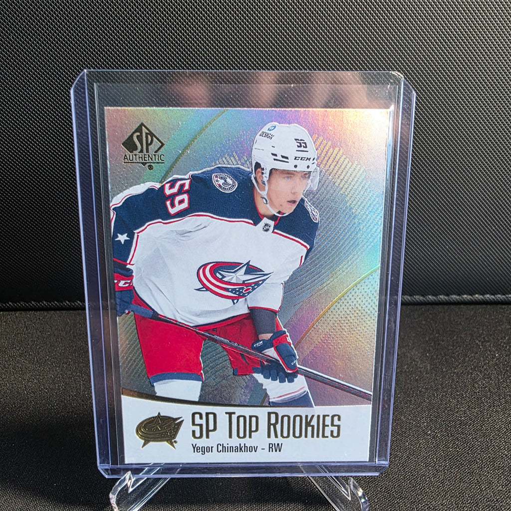 2021-22 SP Authentic SP Top Rookies TR-16 Yegor Chinakhov Columbus Blue Jackets