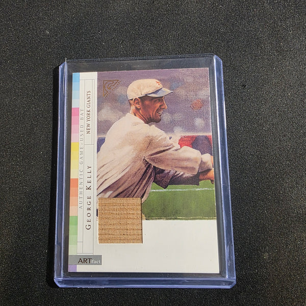 GEORGE KELLY Hall Of Fame Bat Relic 2003 Topps Gallery Originals