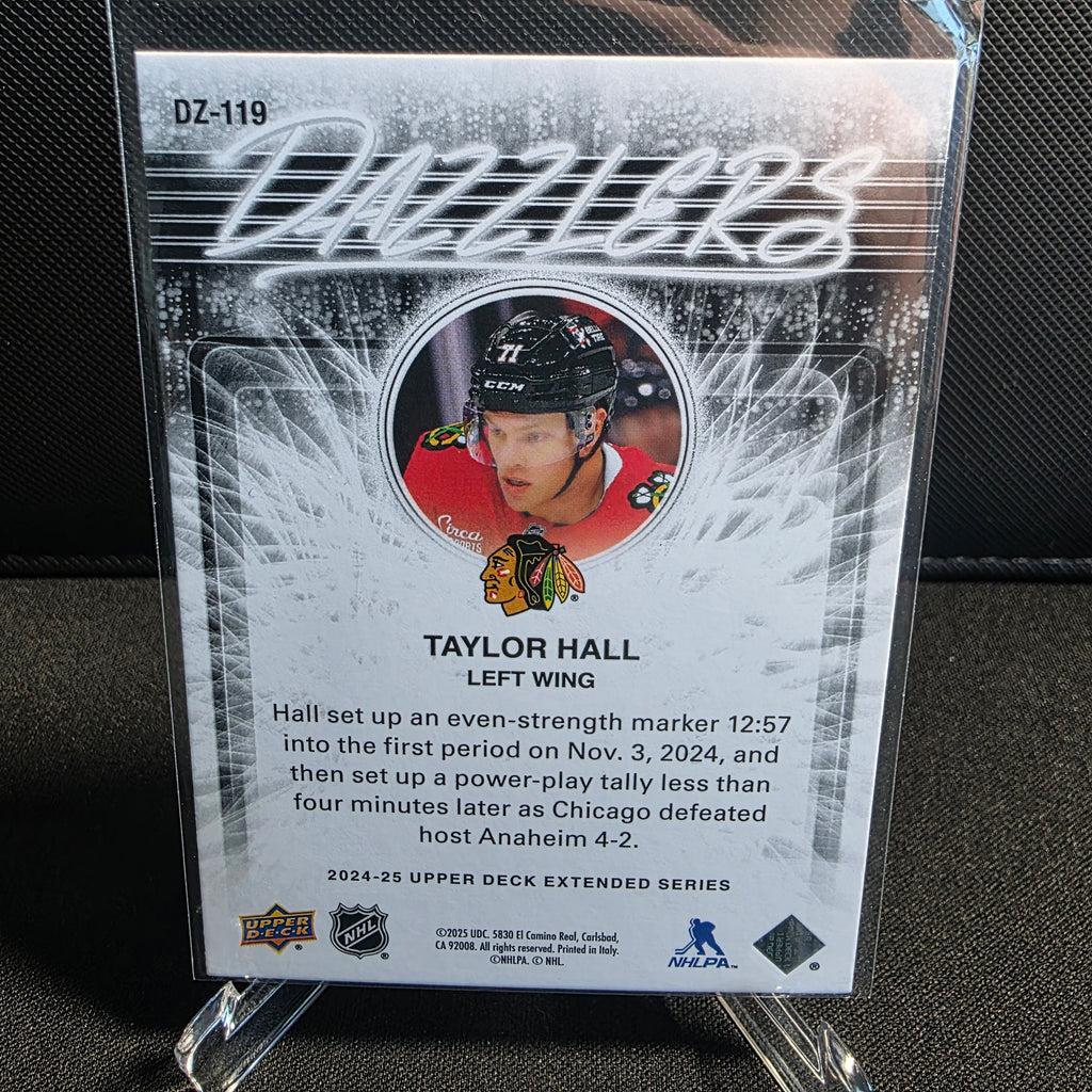 2024-25 Upper Deck Extended Series Dazzlers Green DZ-119 Taylor Hall Chicago Blackhawks