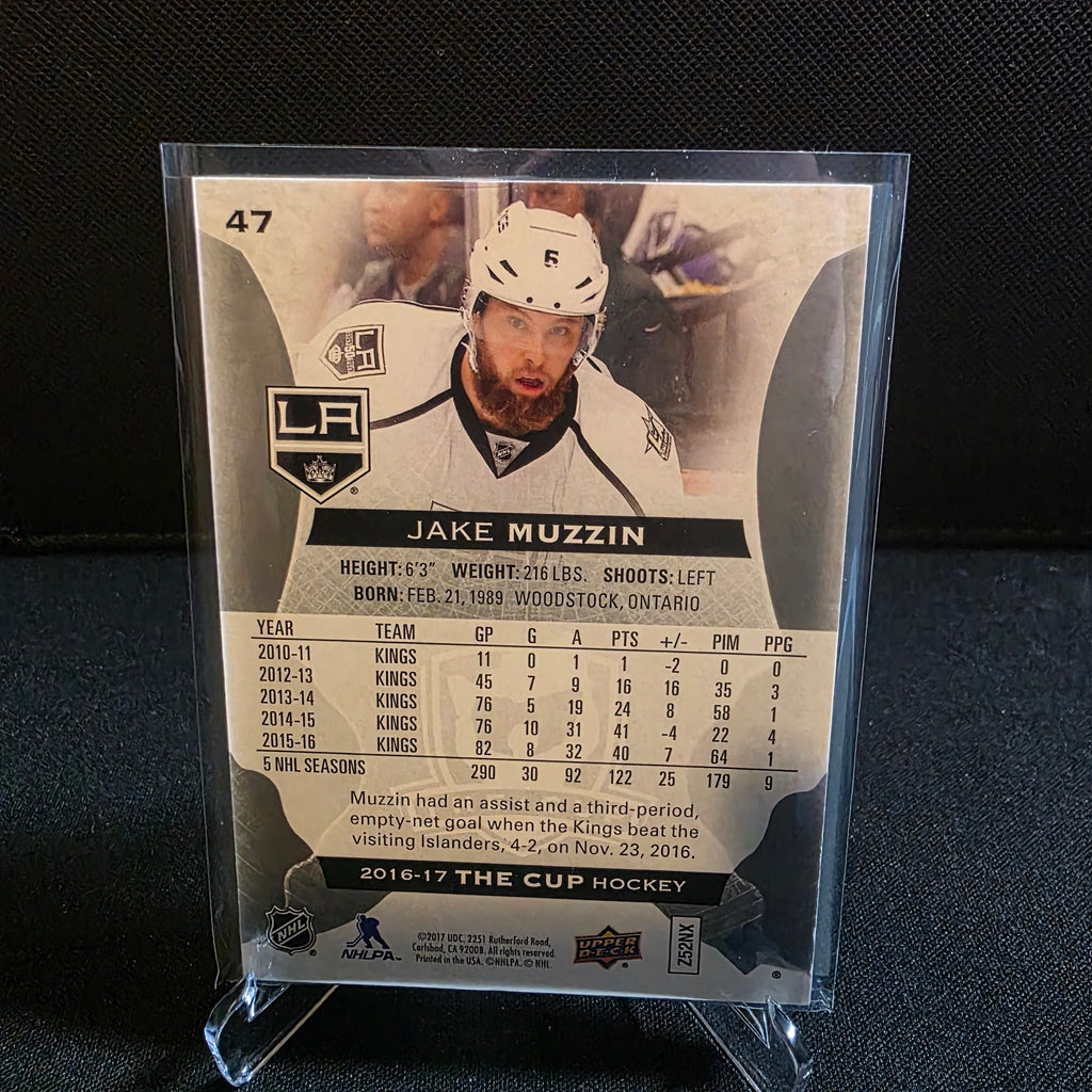 2016-17 UD The Cup Jake Muzzin 116/249 Patch 47 Kings