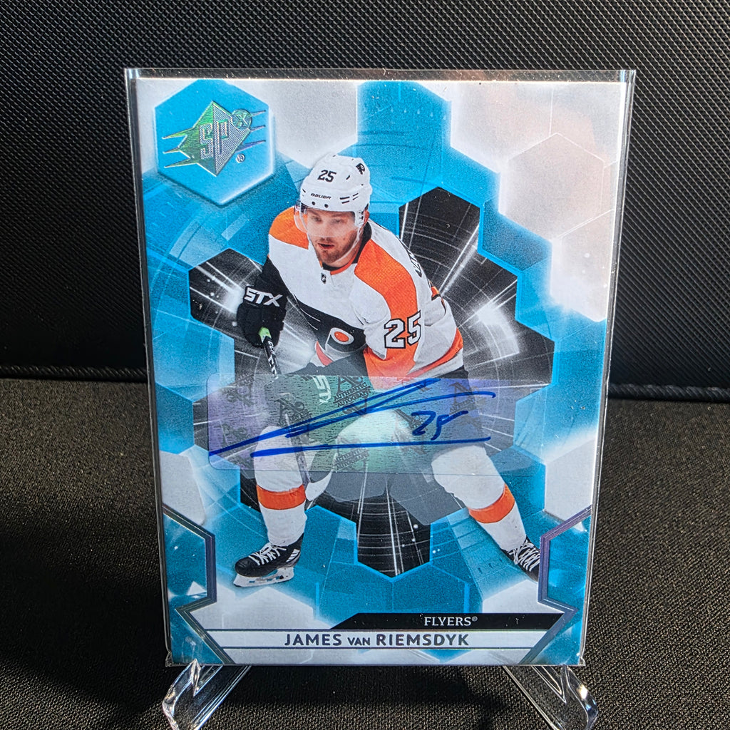 2020-21 Upper Deck SPX 74 James van Riemsdyk Autograph Philadelphia Flyers