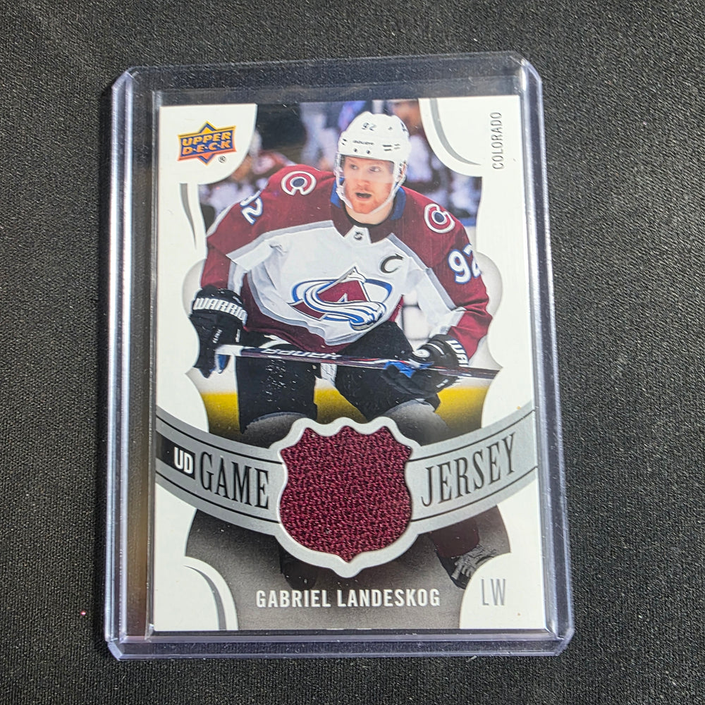 2023-24 Upper Deck UD Game Jersey Gabriel Landeskog Colorado Avalanche