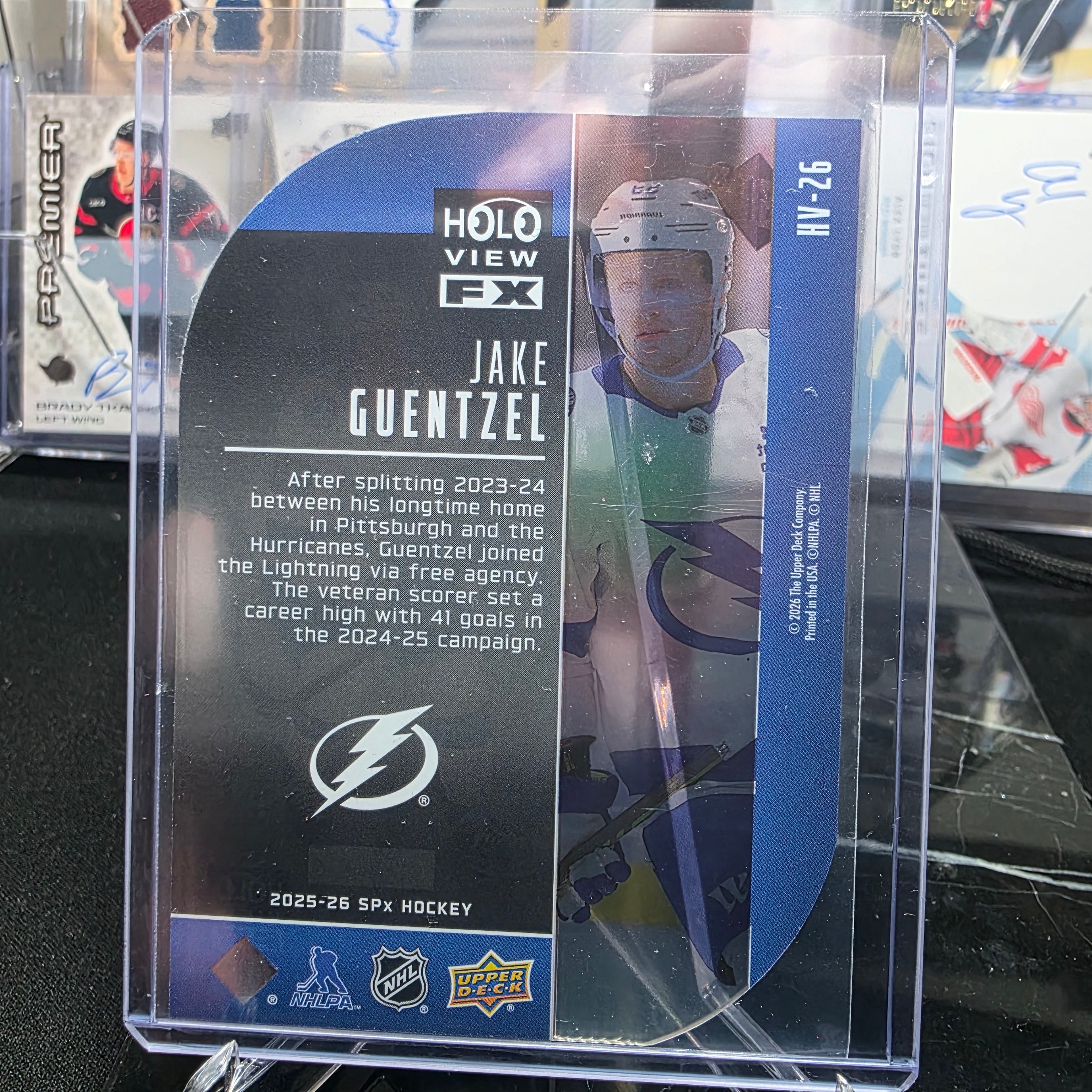 2025-26 SPx HoloView FX HV-26 Jake Guentzel Tampa Bay Lightning
