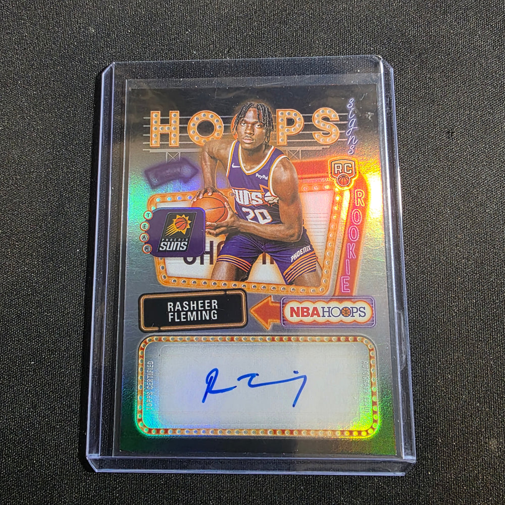 2025-26 NBA Hoops Rasheer Fleming Rookies First Signs Auto, HFS-RF