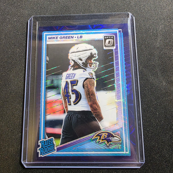 2025 Panini Donruss Optic - Rated Rookie Mike Green #250 Blue Scope Prizm (RC)