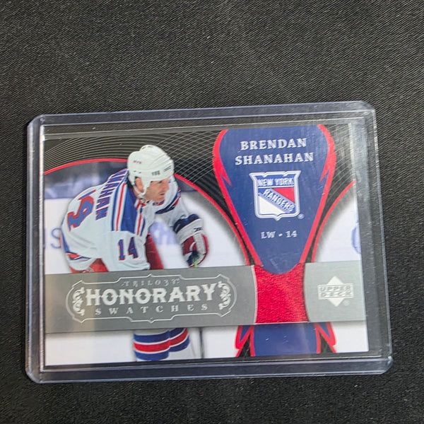 2006-07 Upper Deck Trilogy Honorary Swatches Jersey Brendan Shanahan New York Rangers