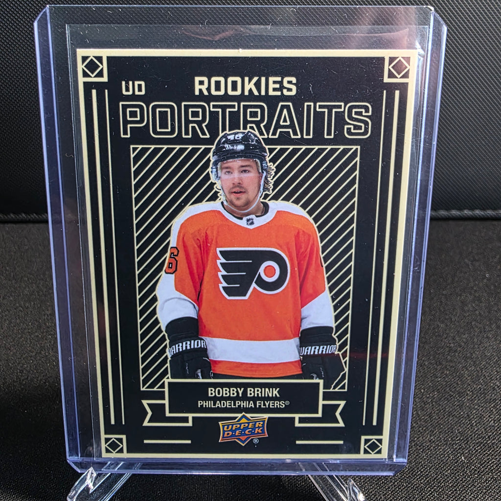 2022-23 Upper Deck Series 2 UD Rookies Portraits P-70 Bobby Brink Philadelphia Flyers