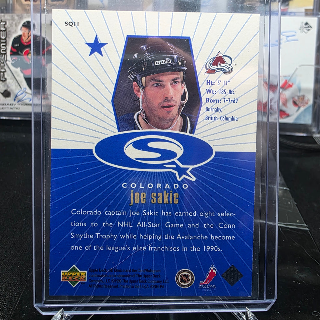 1998-99 UD Choice Starquest SQ11 Joe Sakic Colorado Avalanche
