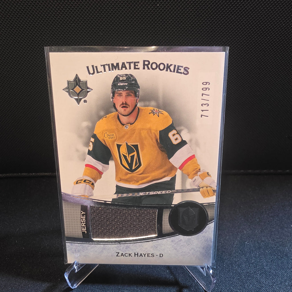 2022-23 UD Ultimate Collection Zack Hayes Ultimate Rookies Jersey 145 713/799