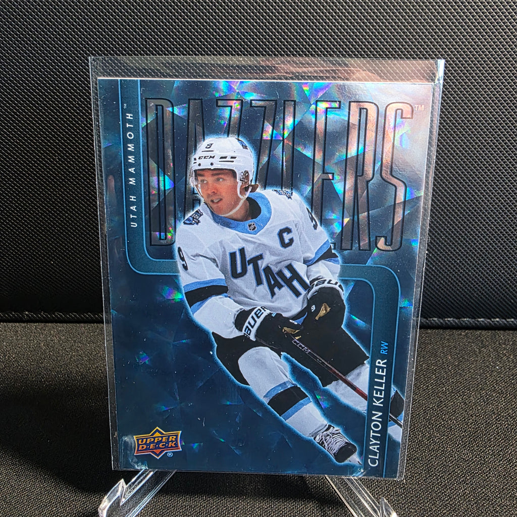 2025-26 Upper Deck Extended Series Dazzlers Blue DZ-112 Clayton Keller Utah Mammoth