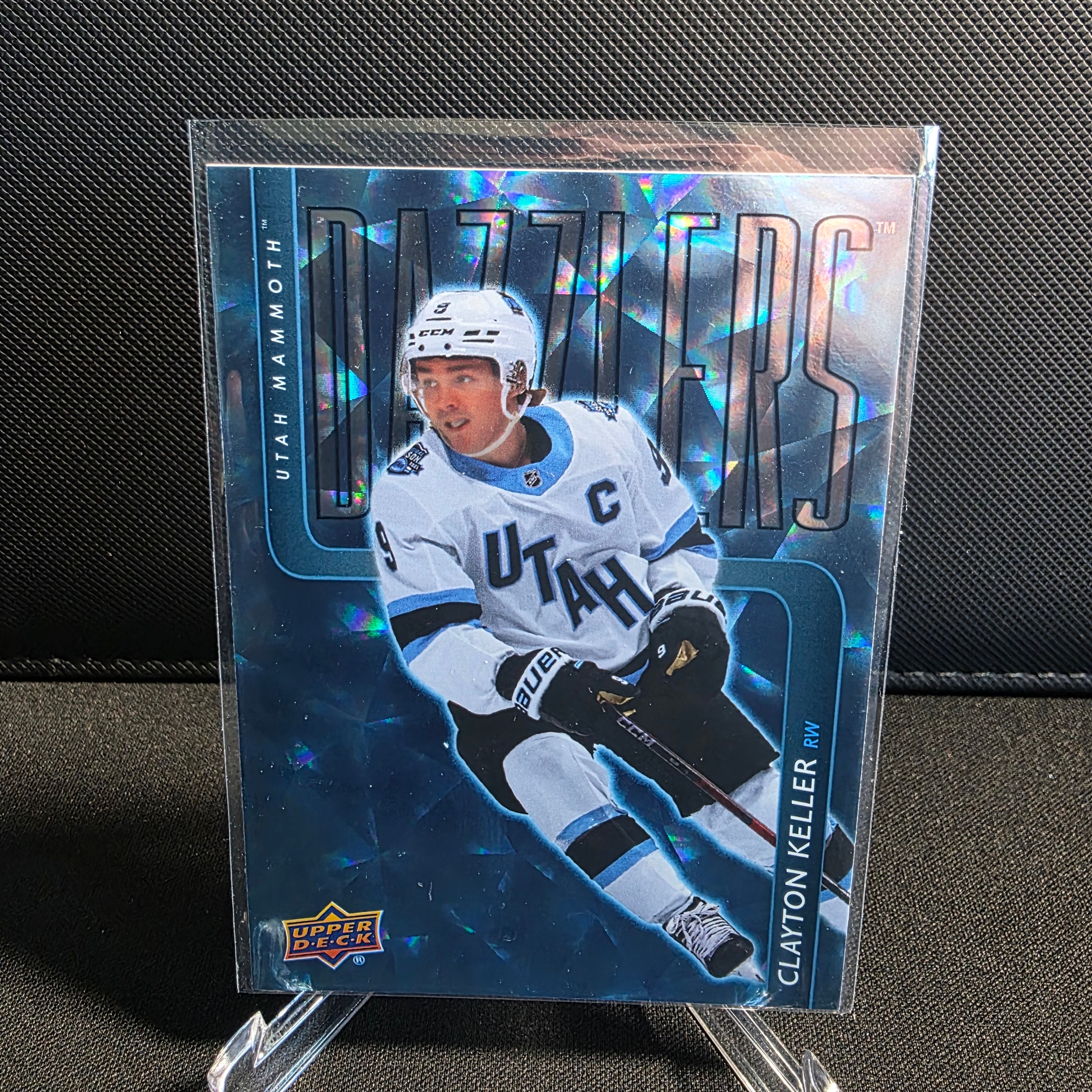 2025-26 Upper Deck Extended Series Dazzlers Blue DZ-112 Clayton Keller Utah Mammoth