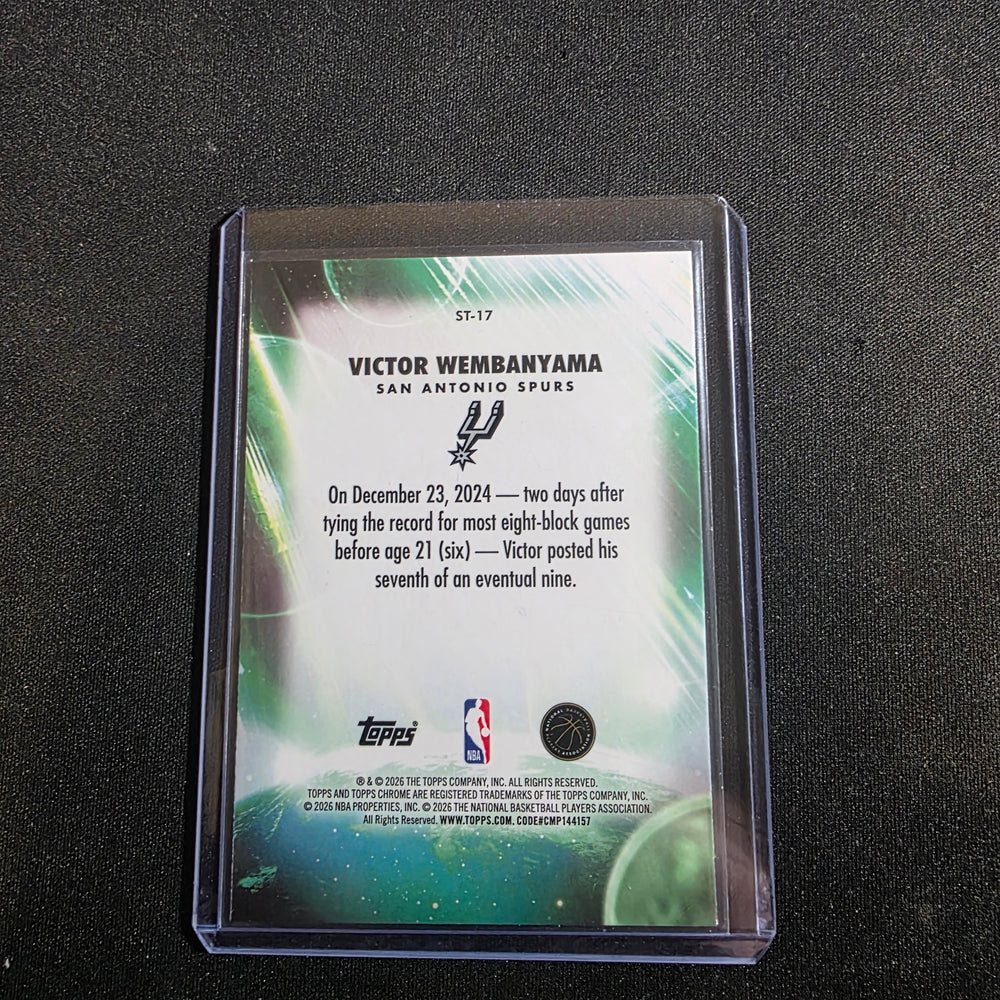 Topps stratospheric  Stars Insert Victor Wembanyama SR-19 San Antonio Spurs 2025