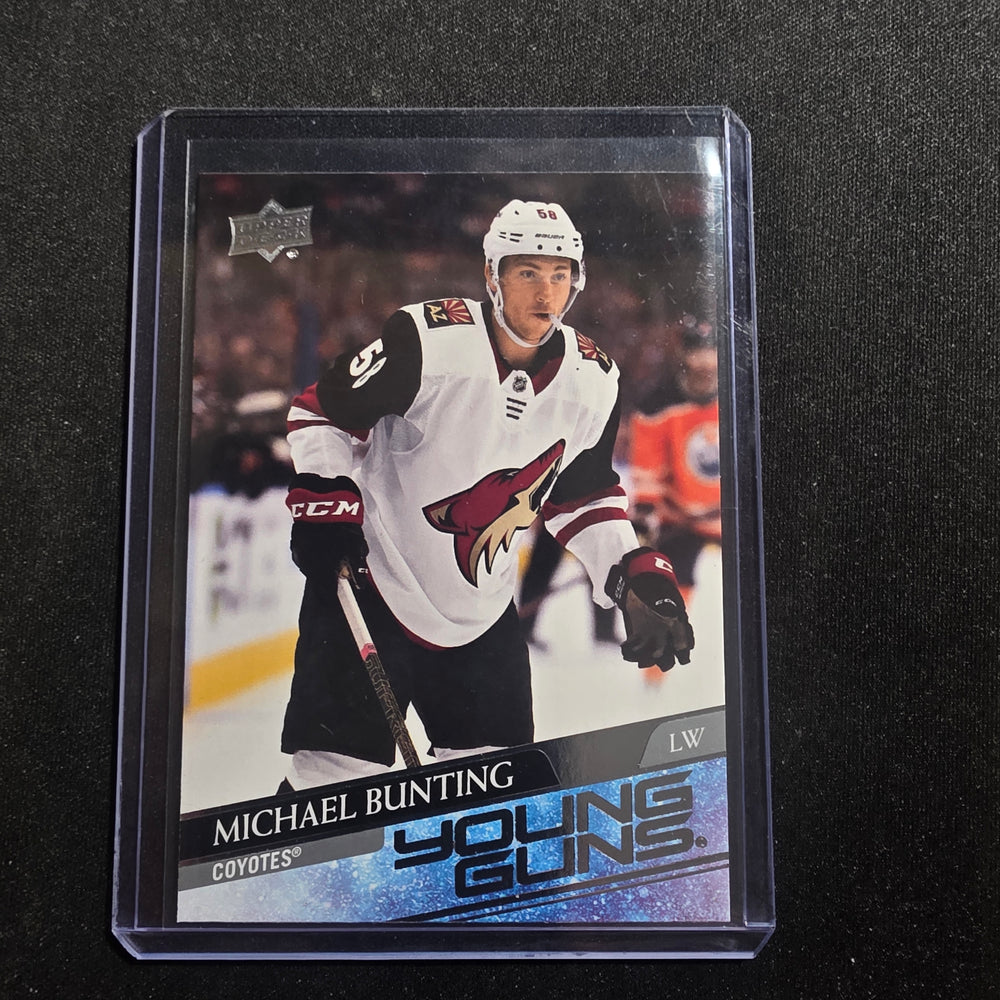 2020-21 UD Extended Michael Bunting Young Guns #727 Arizona Coyotes
