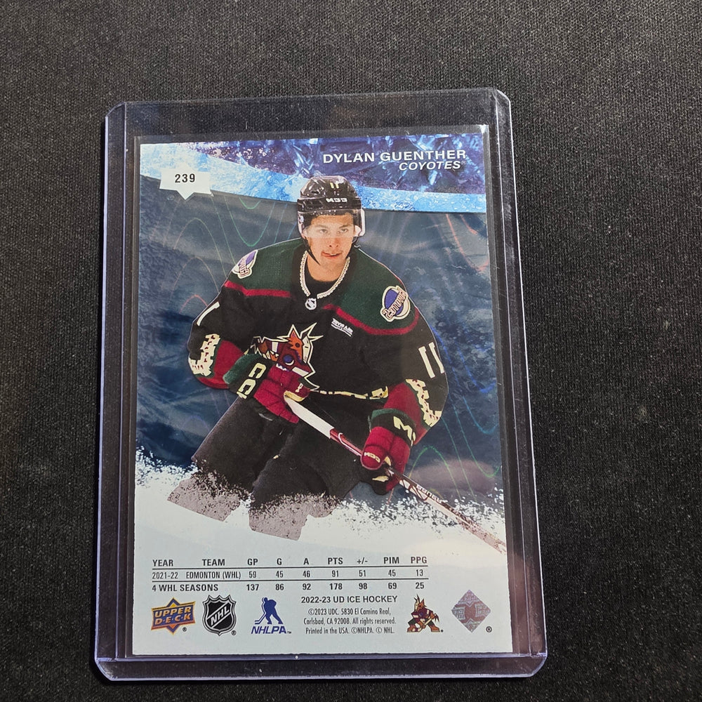 2022-23 Upper Deck Ice - Ice Premieres Dylan Guenther #239 Blue /399 (RC)