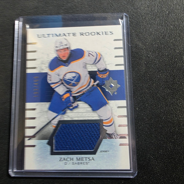 2025-26 UD Ultimate Collection Zach Metsa Rookie Patch /499 Buffalo
