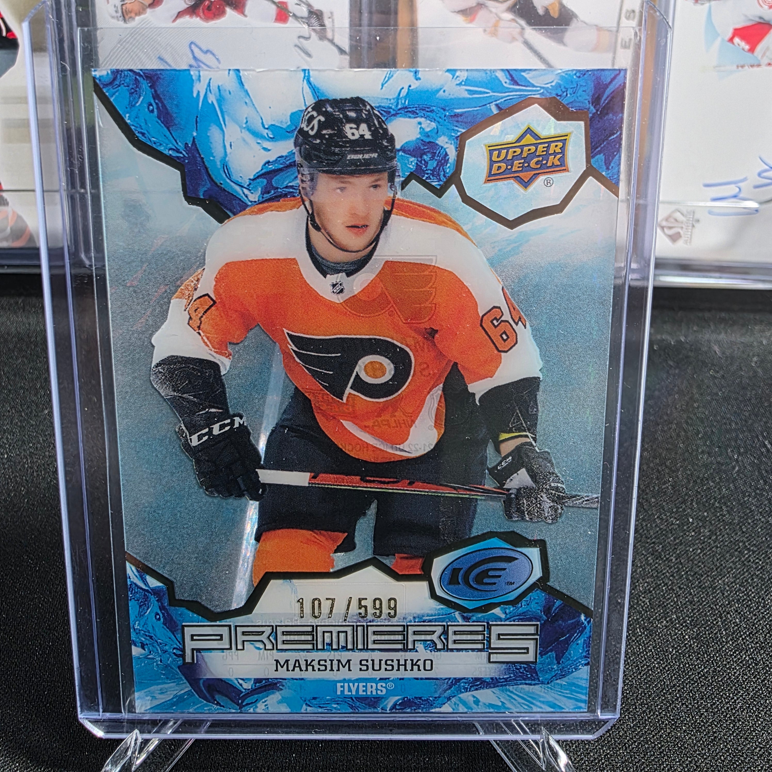 2021-22 Upper Deck Ice Maksim Sushko #171 Ice Premieres 107/599 Philadelphia Flyers RC