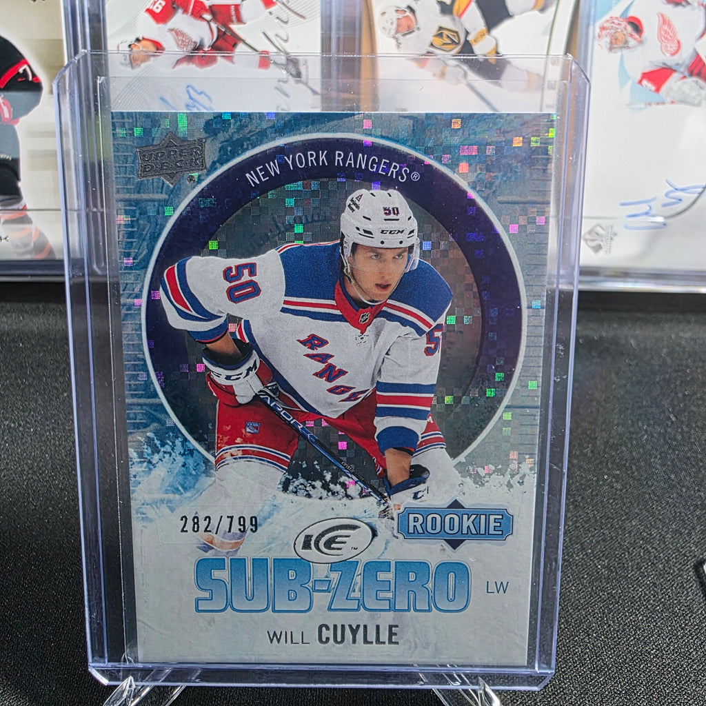 2023-24 Upper Deck Ice Will Cuylle SZ-34 Sub-Zero Rookies 282/799 New York Rangers RC