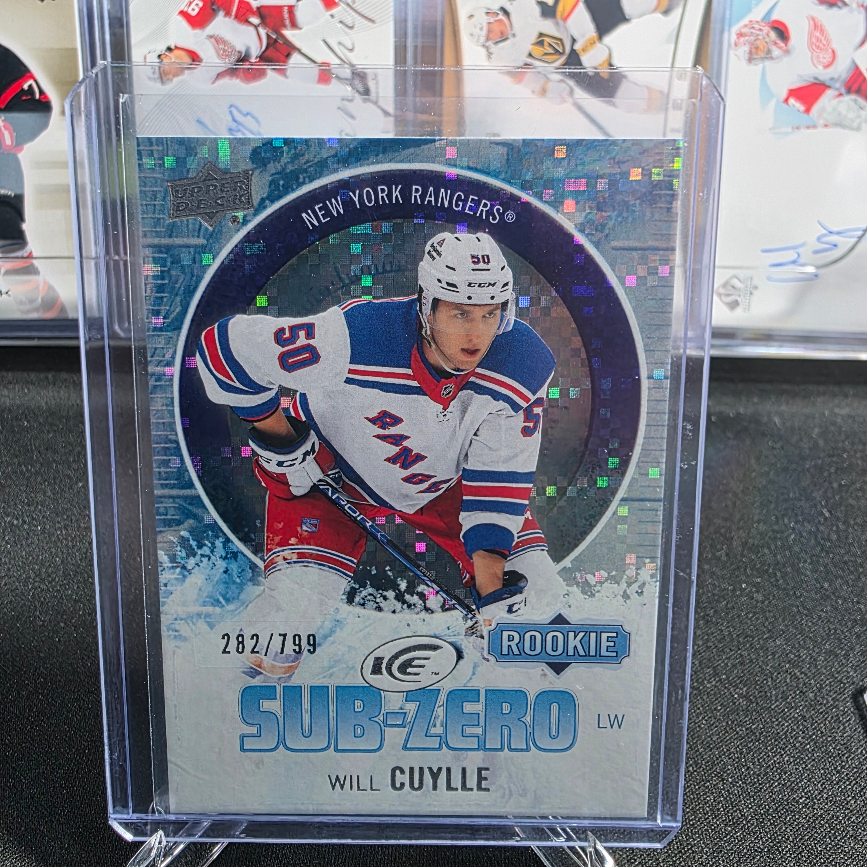 2023-24 Upper Deck Ice Will Cuylle SZ-34 Sub-Zero Rookies 282/799 New York Rangers RC