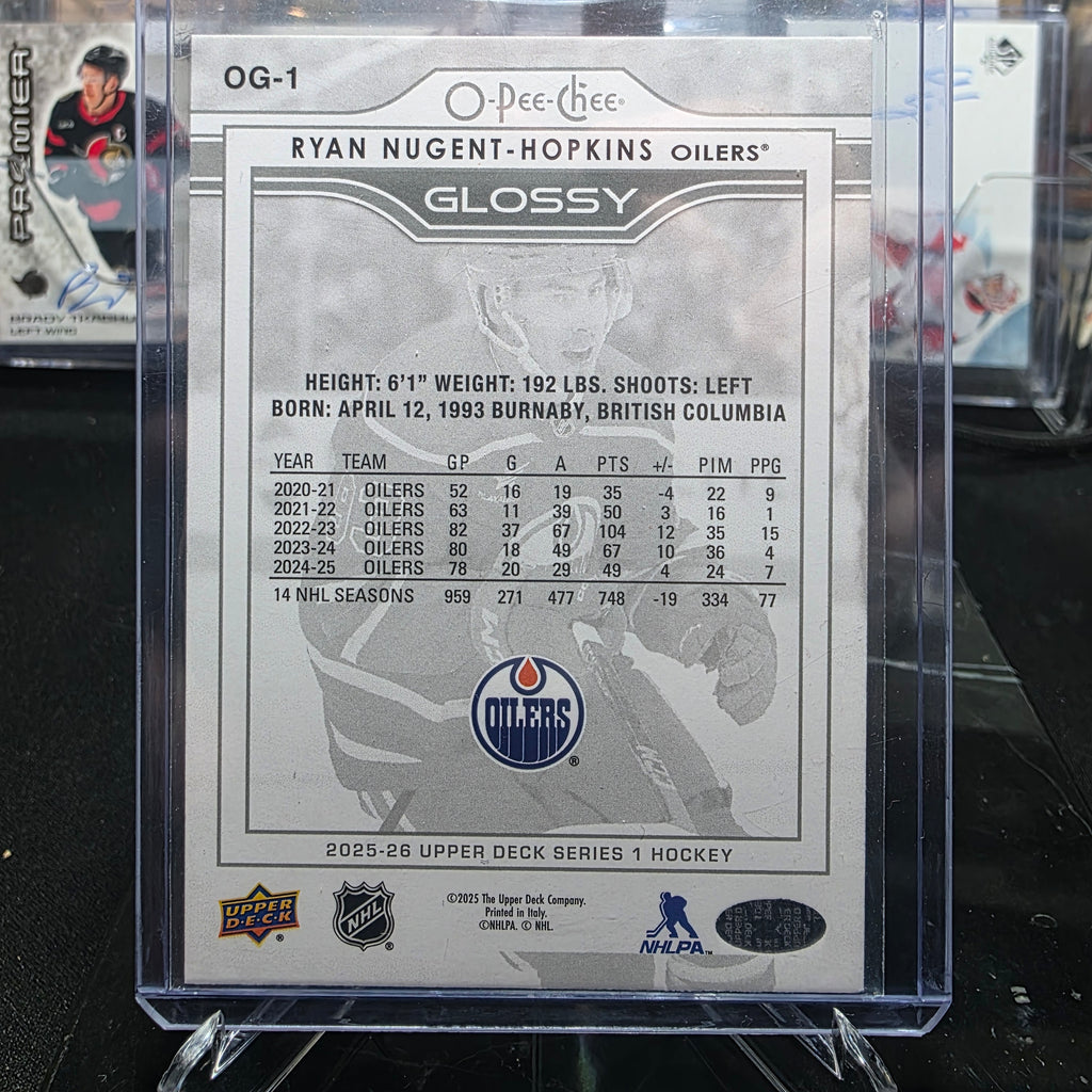 2025-26 Upper Deck Series 1 O-Pee-Chee Glossy OG-1 Ryan Nugent-Hopkins Edmonton Oilers
