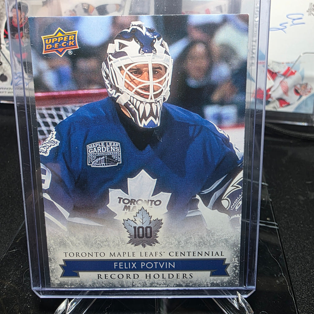 2017 Upper Deck Toronto Maple Leafs Centennial 141 Felix Potvin Record Holders Single-Season Saves