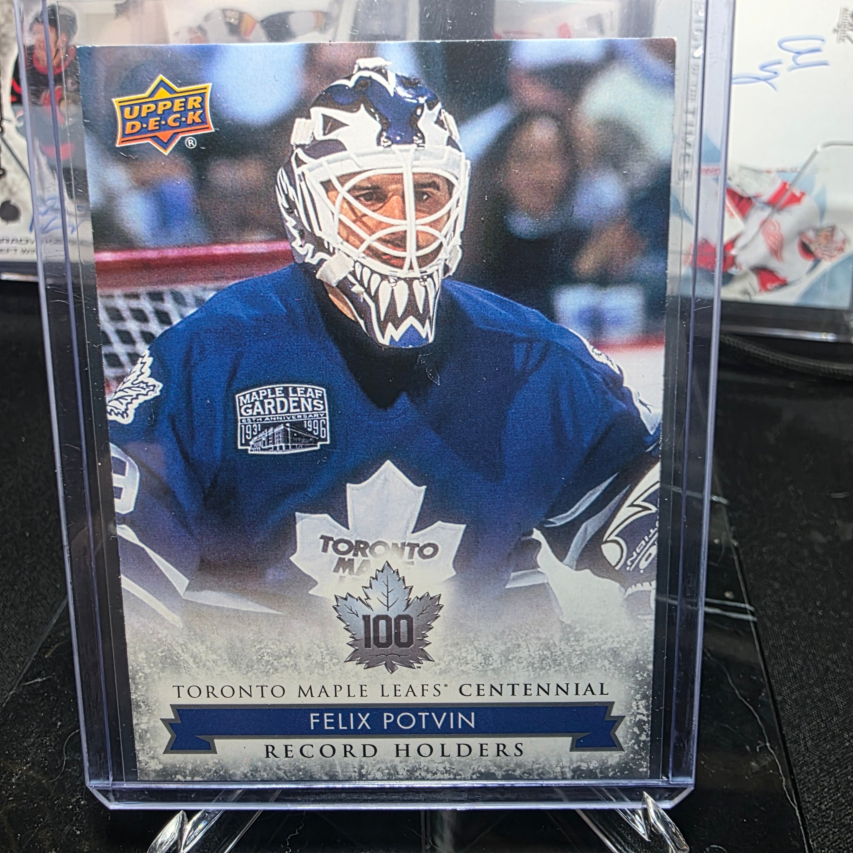 2017 Upper Deck Toronto Maple Leafs Centennial 141 Felix Potvin Record Holders Single-Season Saves