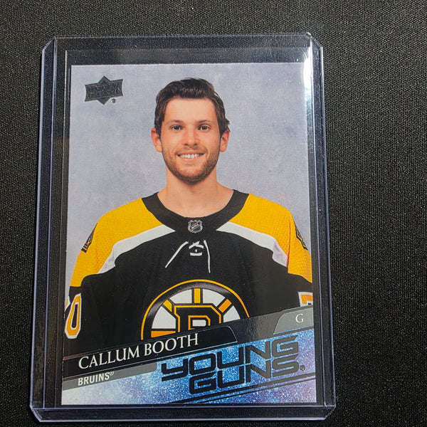 2020-21 UD Extended Callum Booth Young Guns #704 Boston Bruins