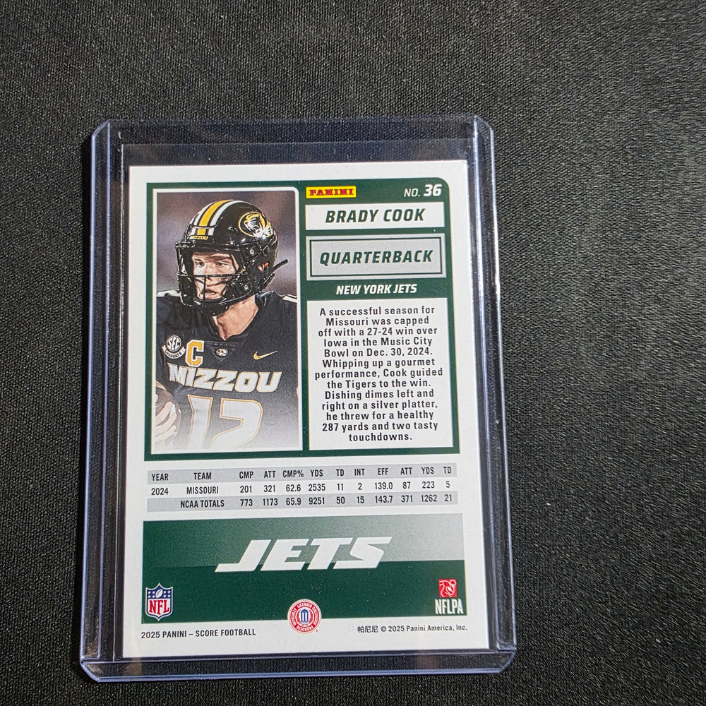 2025 Score or Treat Rookies Brady Cook #36 RC New York Jets NFL