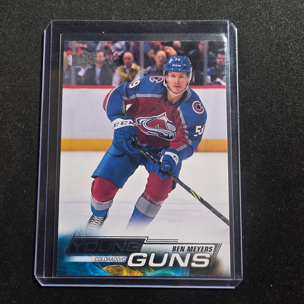 2022-23 UD Series 1 Ben Meyers Young Guns #222 Colorado Avalanche