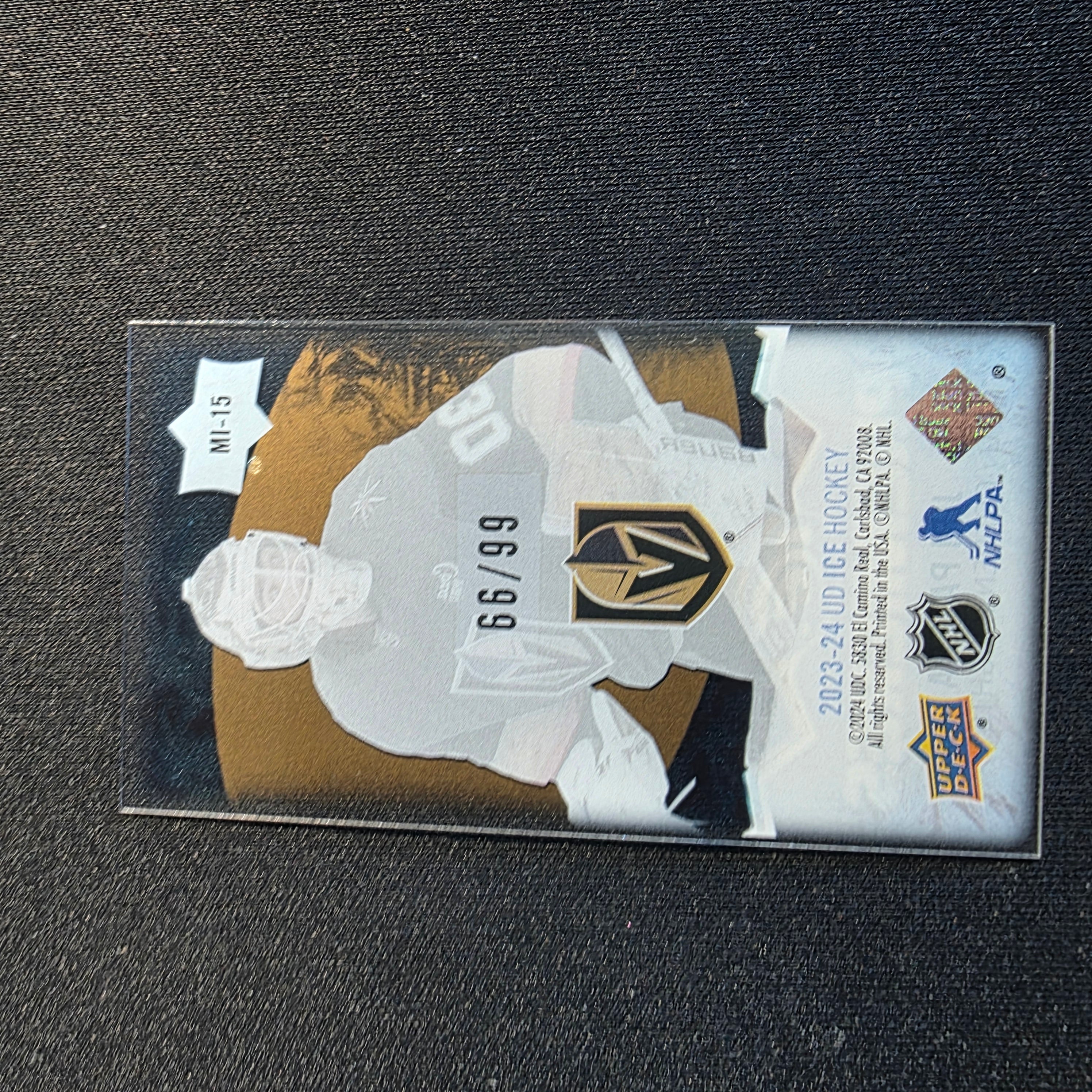 2023-24 Upper Deck Ice Mini Acetate MI-15 Jiri Patera /99 Vegas Golden Knights