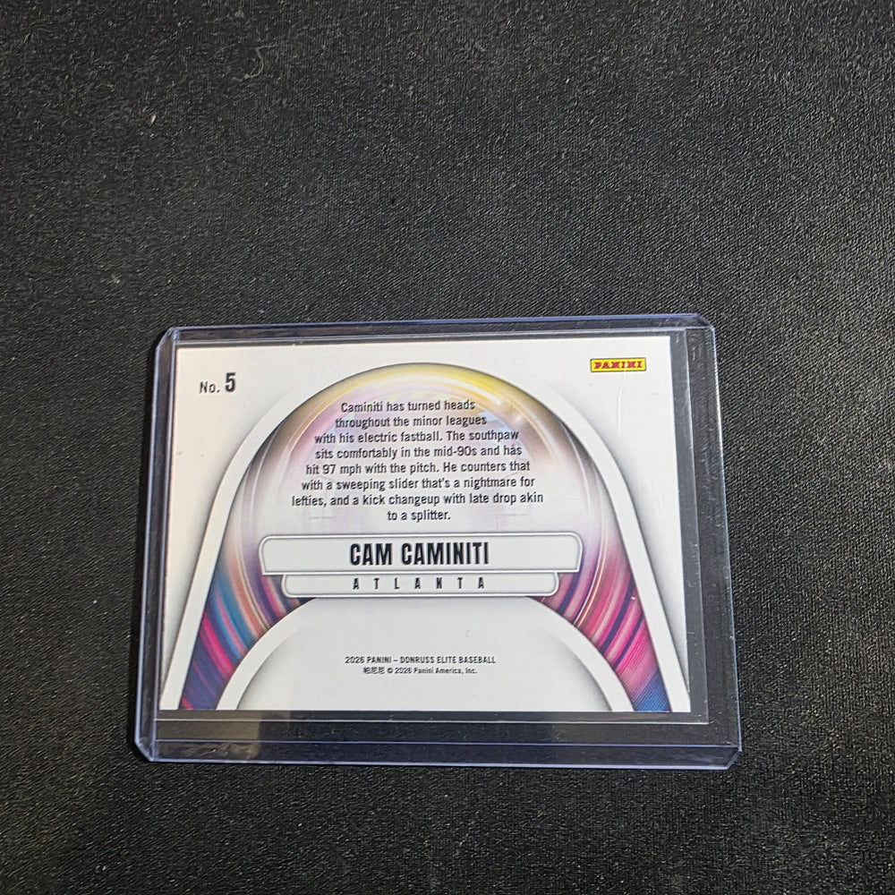 Panini 2023 Cam Caminiti Braves Full Throttle #5 Green Disco